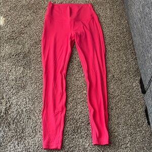 Womans pink leggings